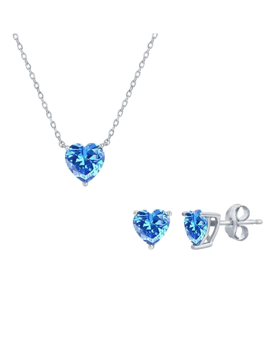 Simona Blue Sterling Silver