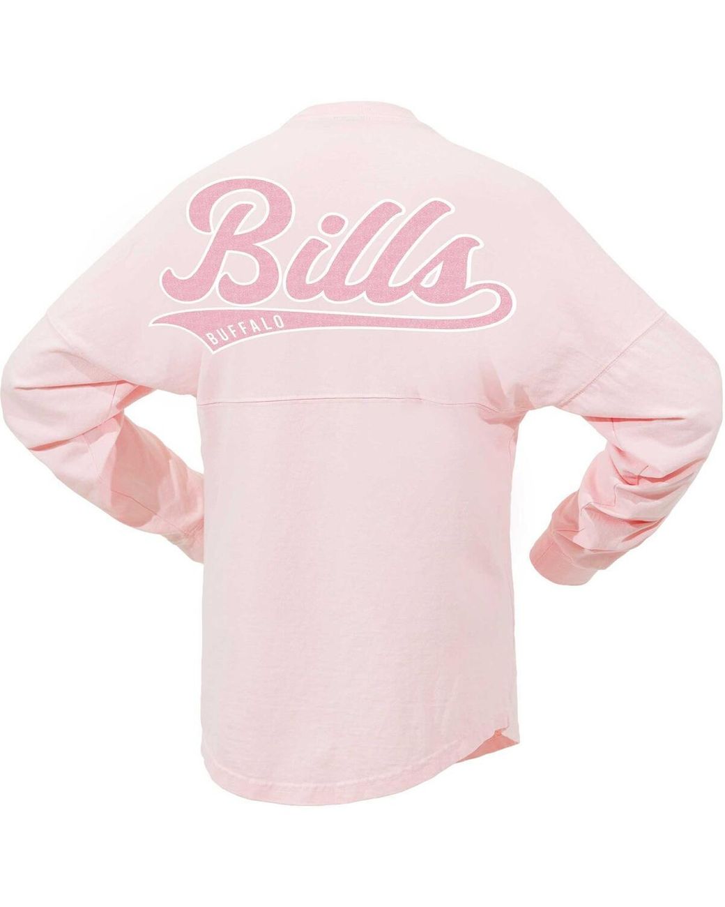 Women's Fanatics Branded Royal Buffalo Bills Spirit Jersey Lace-Up V-Neck  Long Sleeve T-Shirt