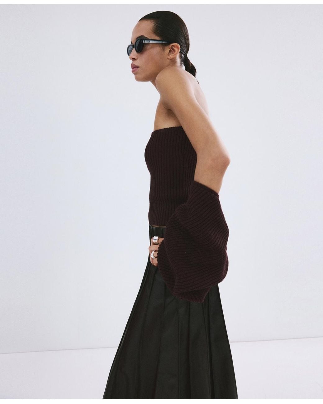 Mango Black 2-piece Knit Set