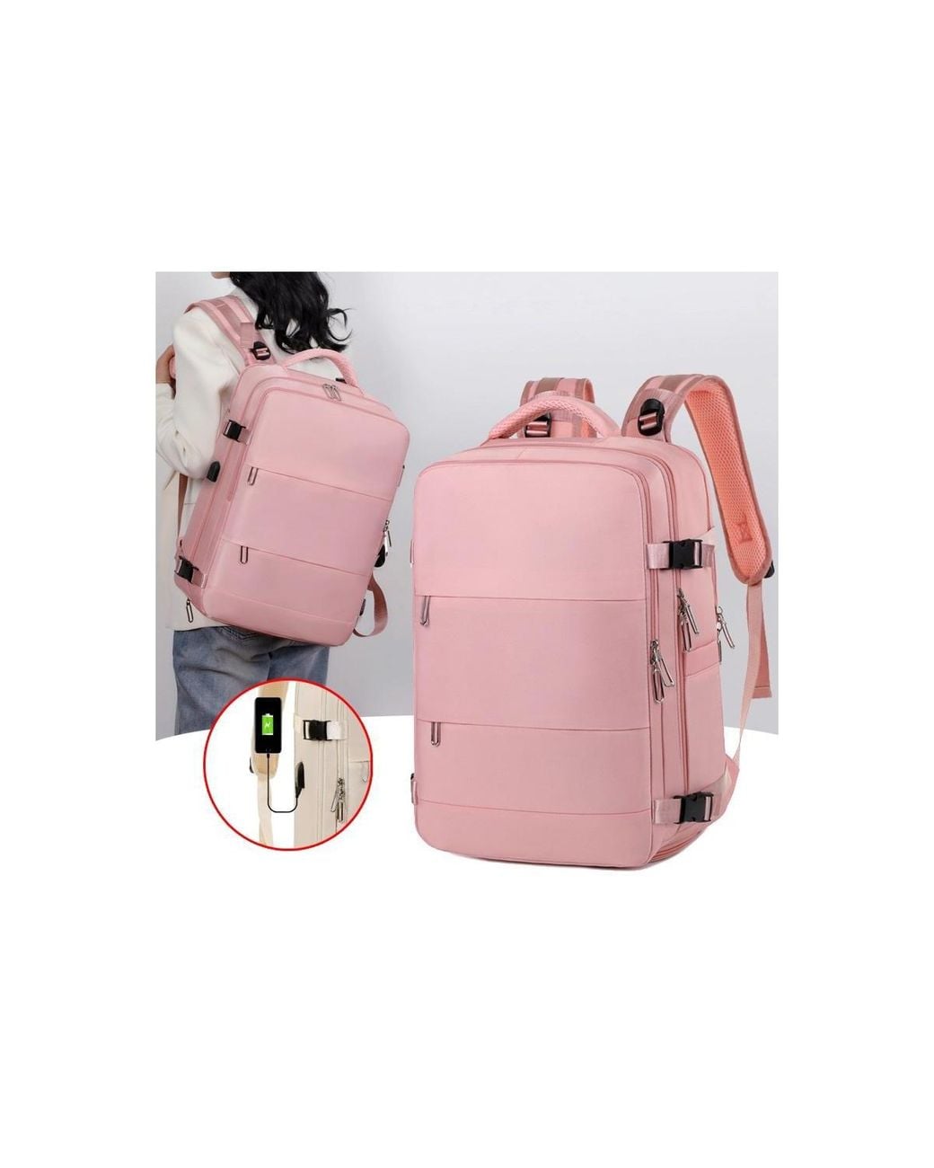 Mountaintop Pink Laptop Backpack