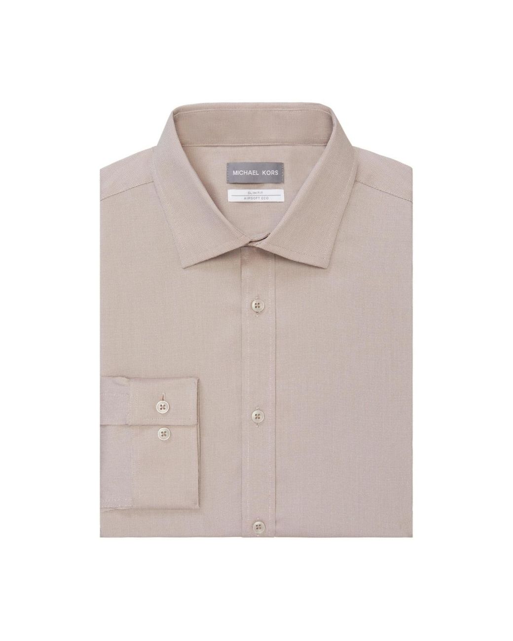 Michael Kors Airsoft Eco Slim Fit Untucked Dress Shirt in Gray for Men