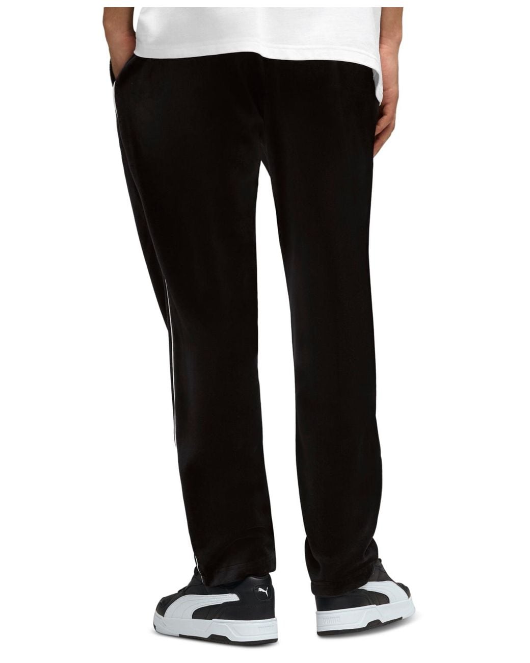 PUMA Black Essentials Elevated Track Pants for men