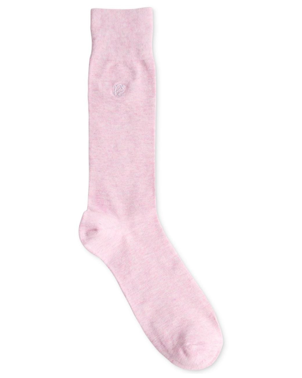 Perry Ellis Pink Heathered Patterned Socks for men