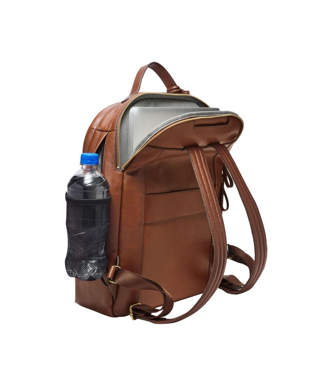 leather laptop rucksack