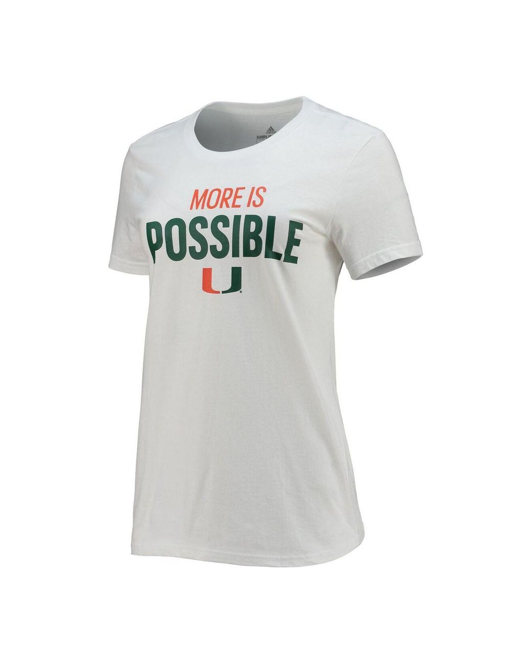 adidas Women's White Miami Hurricanes Fresh Pride T-shirt - Macy's