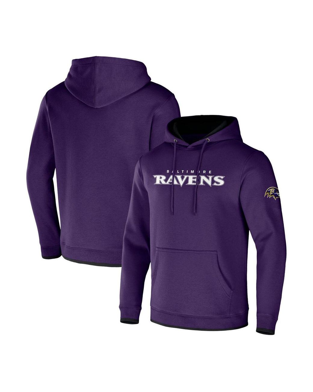 NFL x Darius Rucker Collection by Fanatics Men's NFL x Darius Rucker  Collection by Fanatics Purple/White Baltimore Ravens Dip Dye Pocket T-Shirt