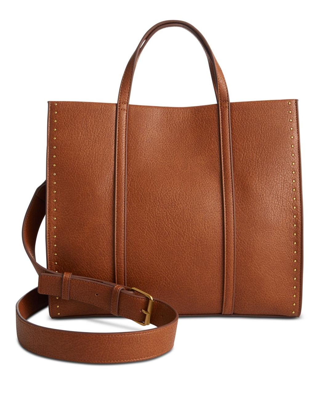 Style & Co. Brown Boxy Medium Tote