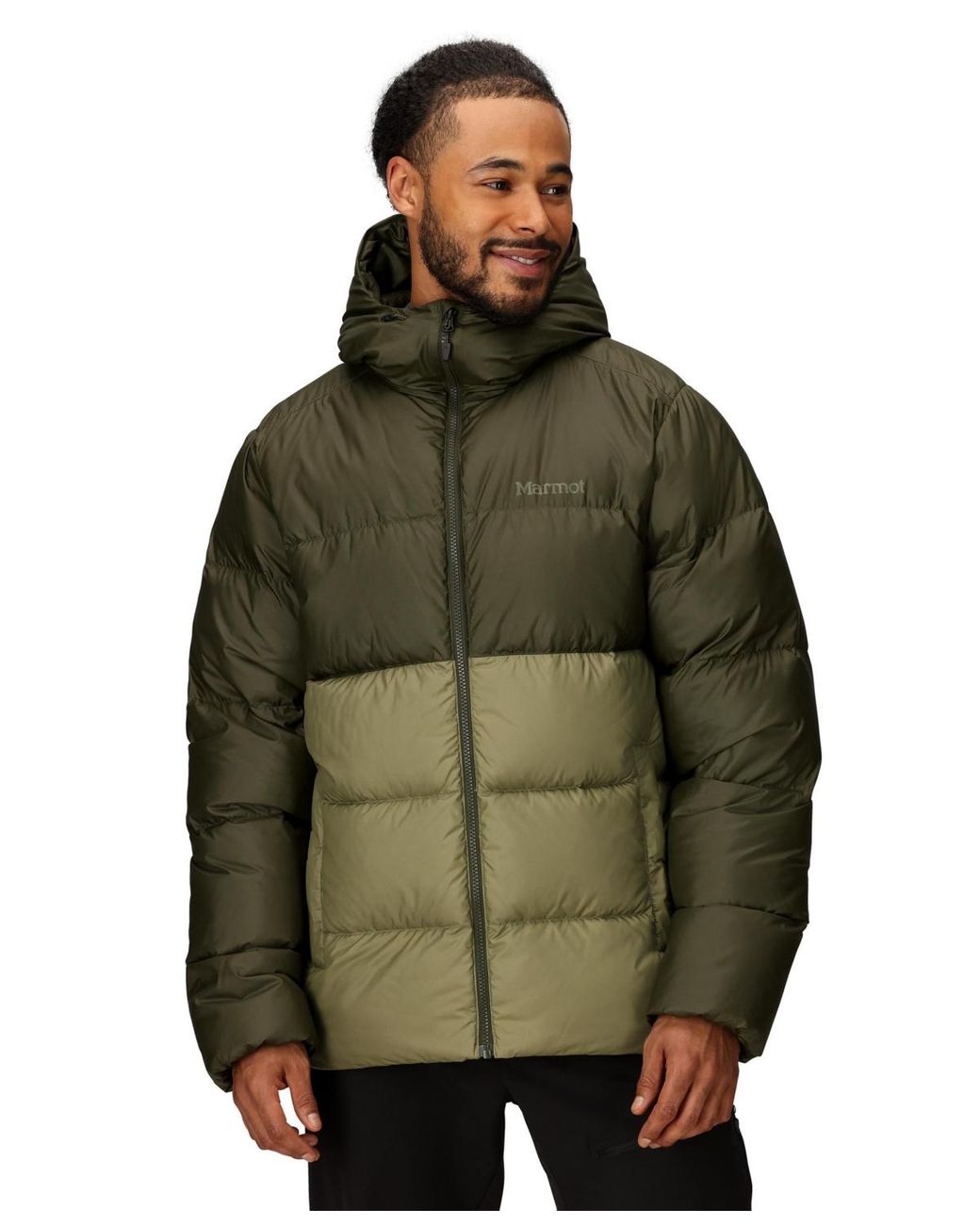 Marmot Green Guides Down Hooded Jacket for men