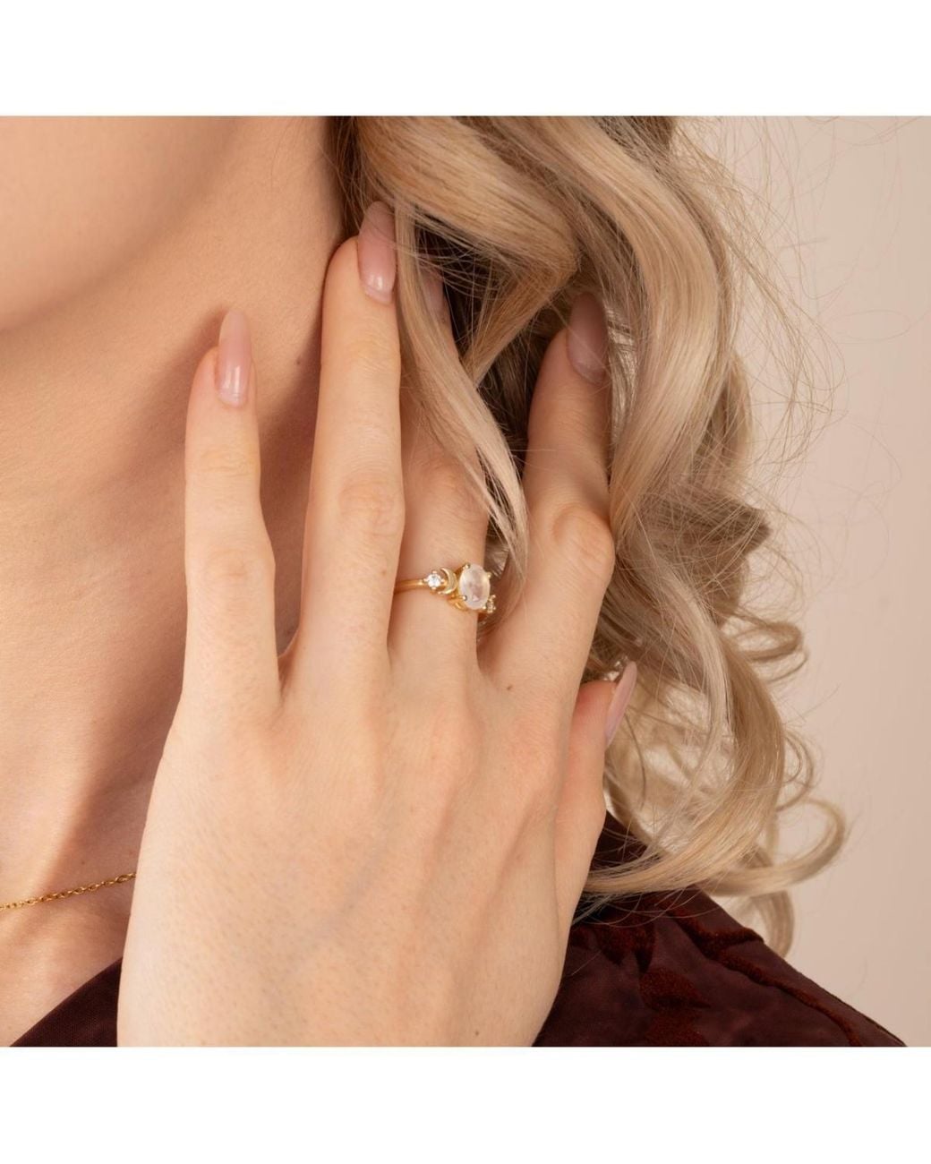 Starfish Project White Starlight Moonstone Ring
