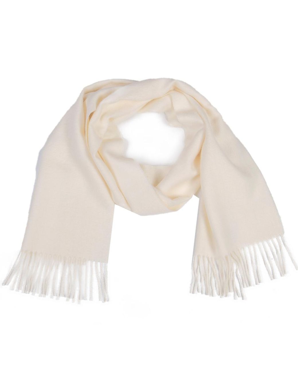 Simply Natural White Solid Alpaca Scarf