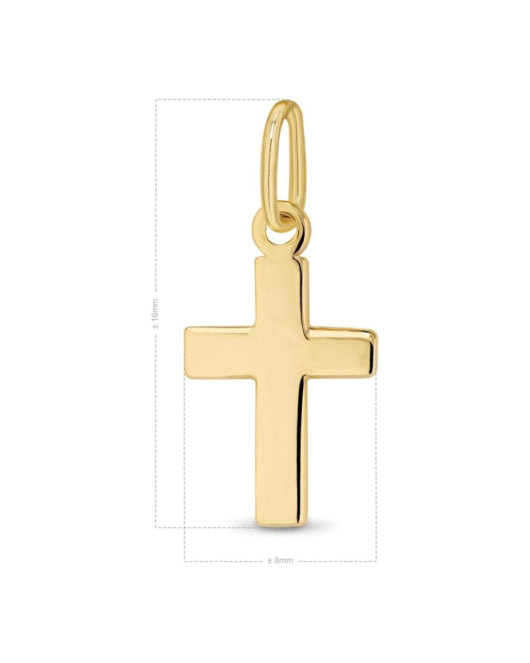 DEVATA Metallic Cross Pendant