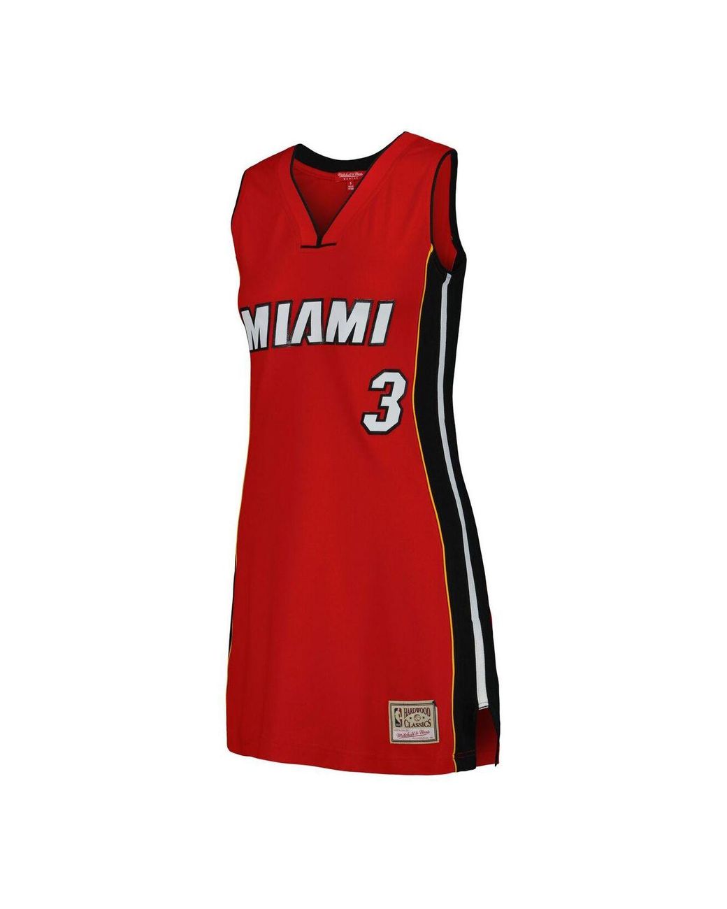 Mitchell & Ness Dwyane Wade Red Miami Heat 2005 Hardwood Classics Name And  Number Player Jersey Dress | Lyst