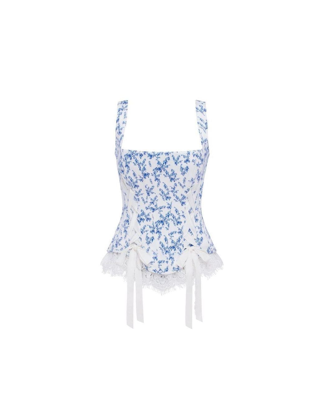 Millà White Corset On Straps