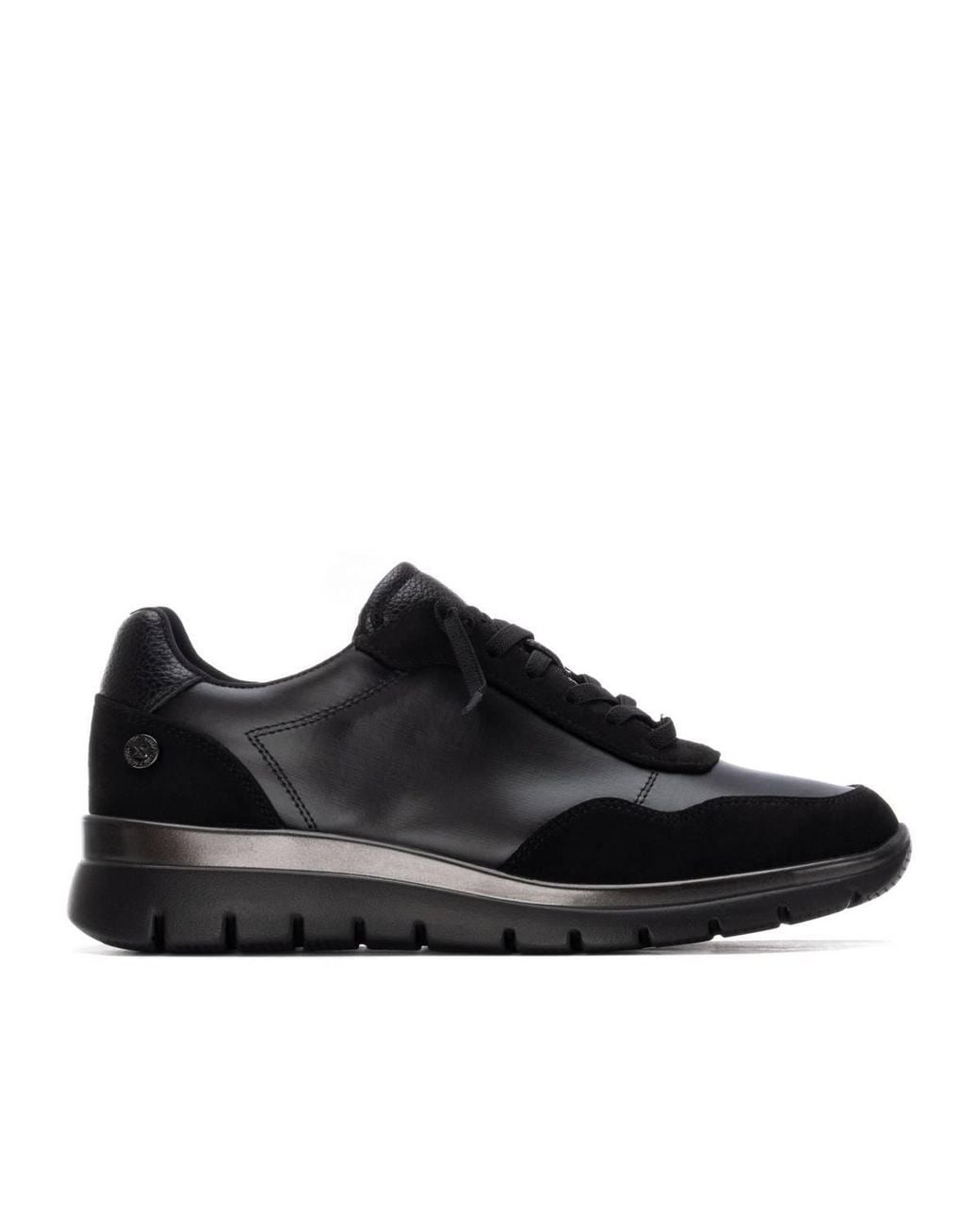 Xti Black Suede Casual Sneakers
