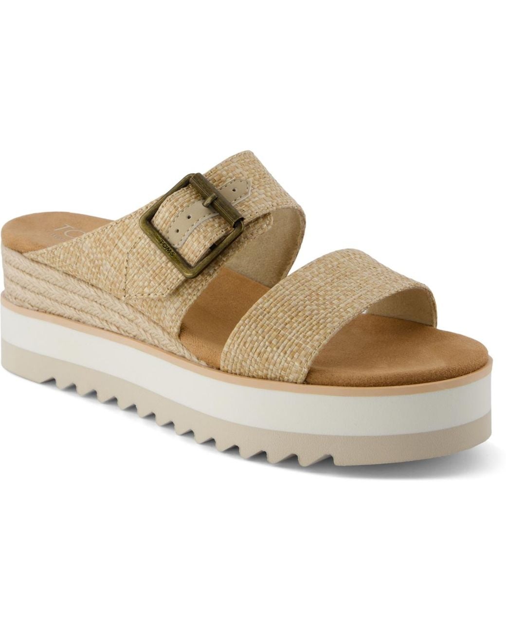 TOMS Multicolor Diana Open Toe Platform Sandals