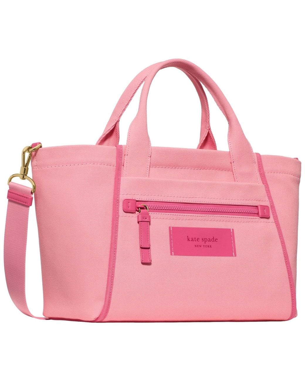 Kate Spade Pink Dash Extra Large Canvas Tote Bag
