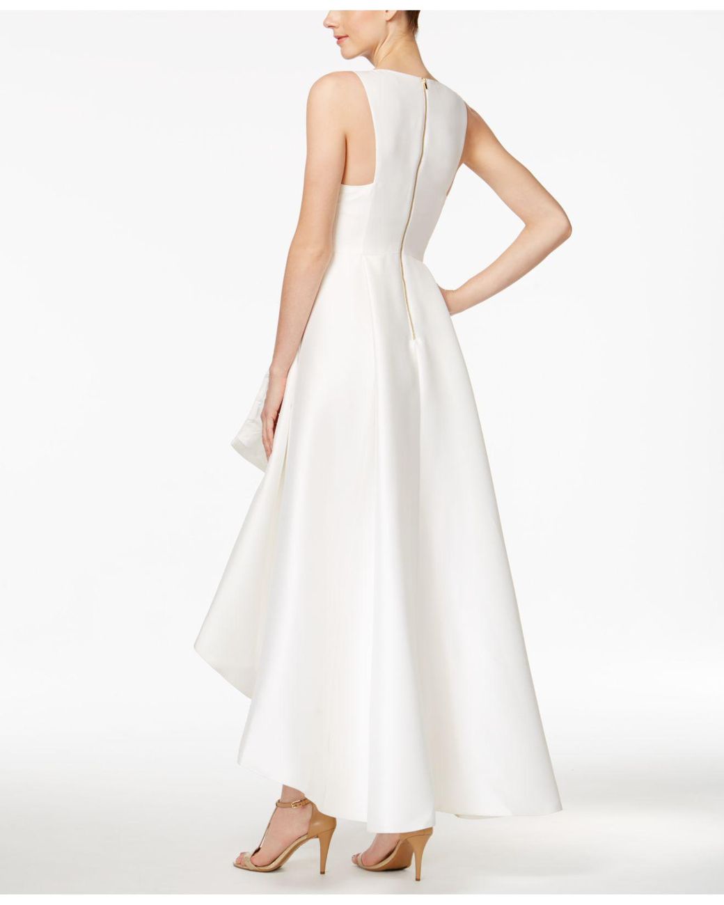 Calvin Klein High-low A-line Gown in White | Lyst