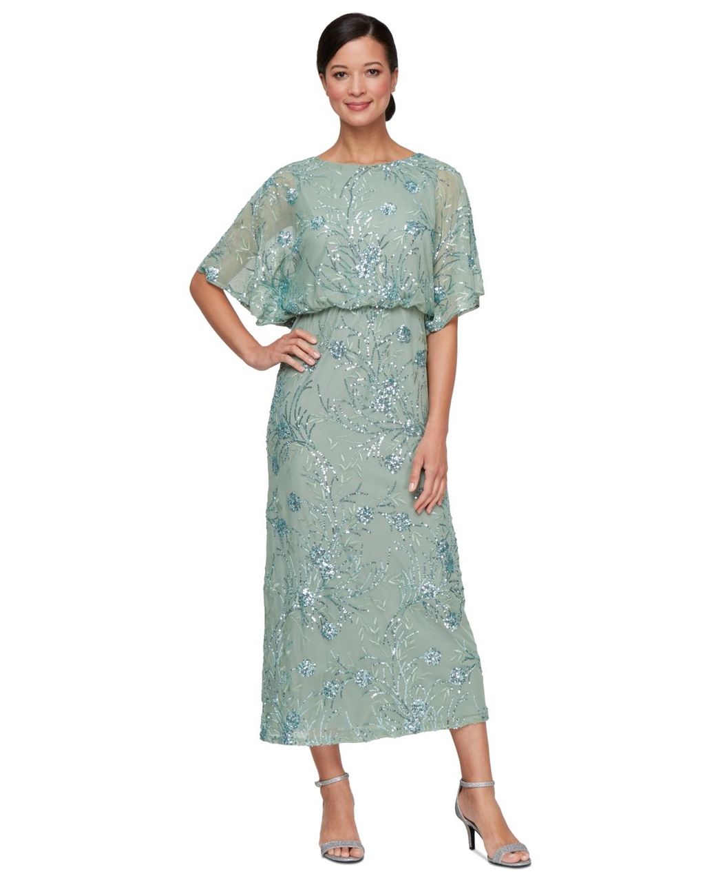 slim fit dress slacks SL Fashions 611105 Short Plus Size Dress
