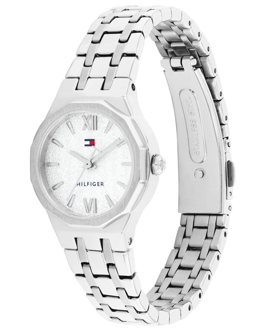 Tommy Hilfiger White Quartz Tone Stainless Steel Bracelet Watch