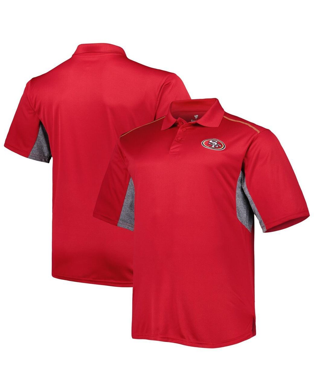 Profile San Francisco 49ers Big And Tall Team Color Polo Shirt in