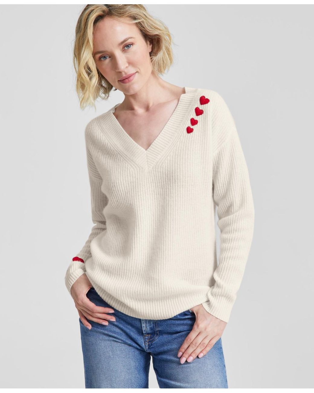 Charter buying Club Women's V-Neck Sweater