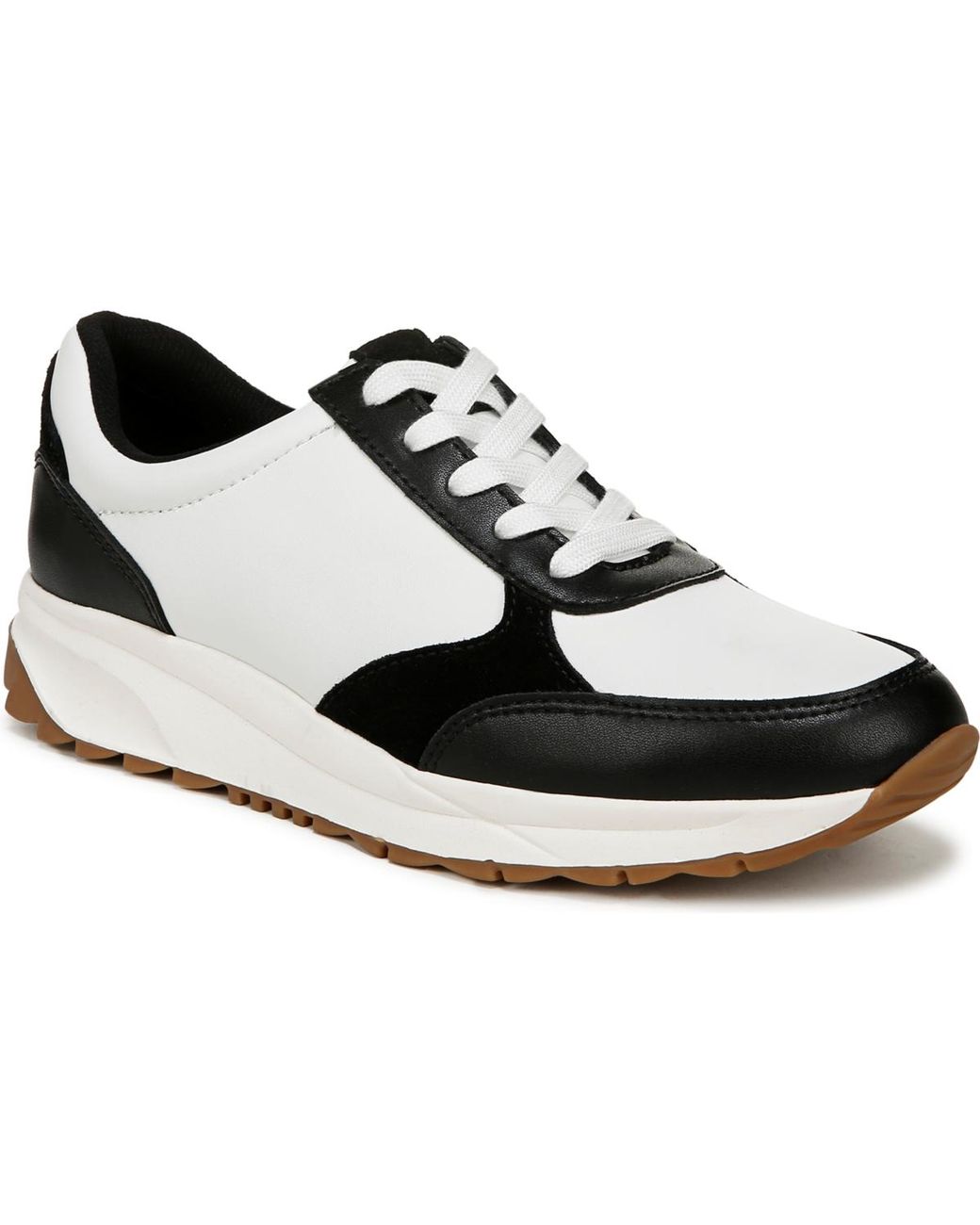 Naturalizer White Shay Lace Up Platform Sneakers