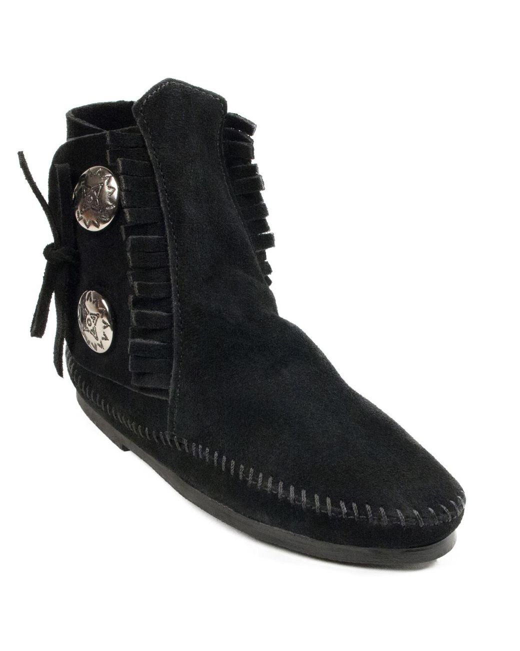 Minnetonka Black Two Button Boot