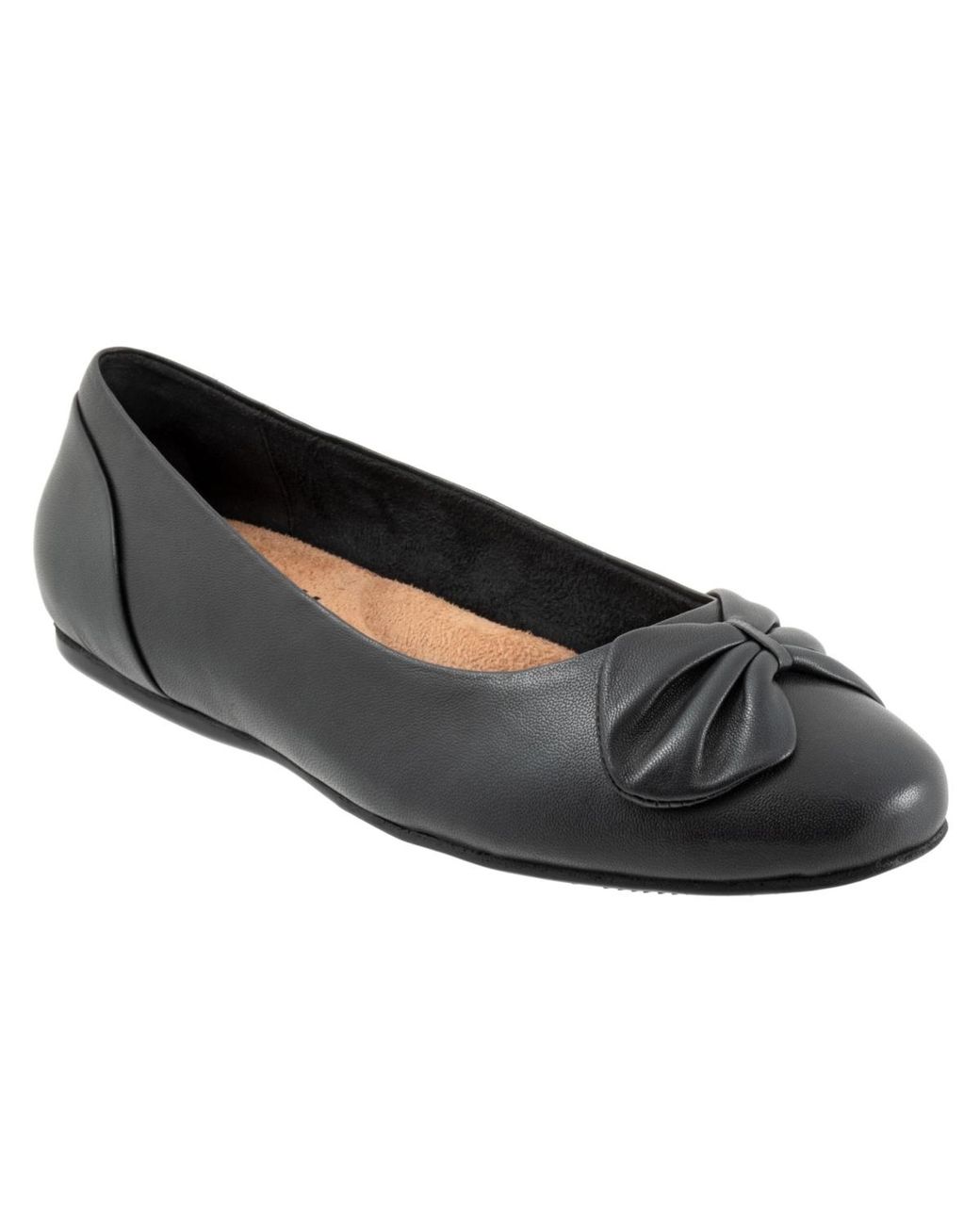 Softwalk® Black Sofia Flat