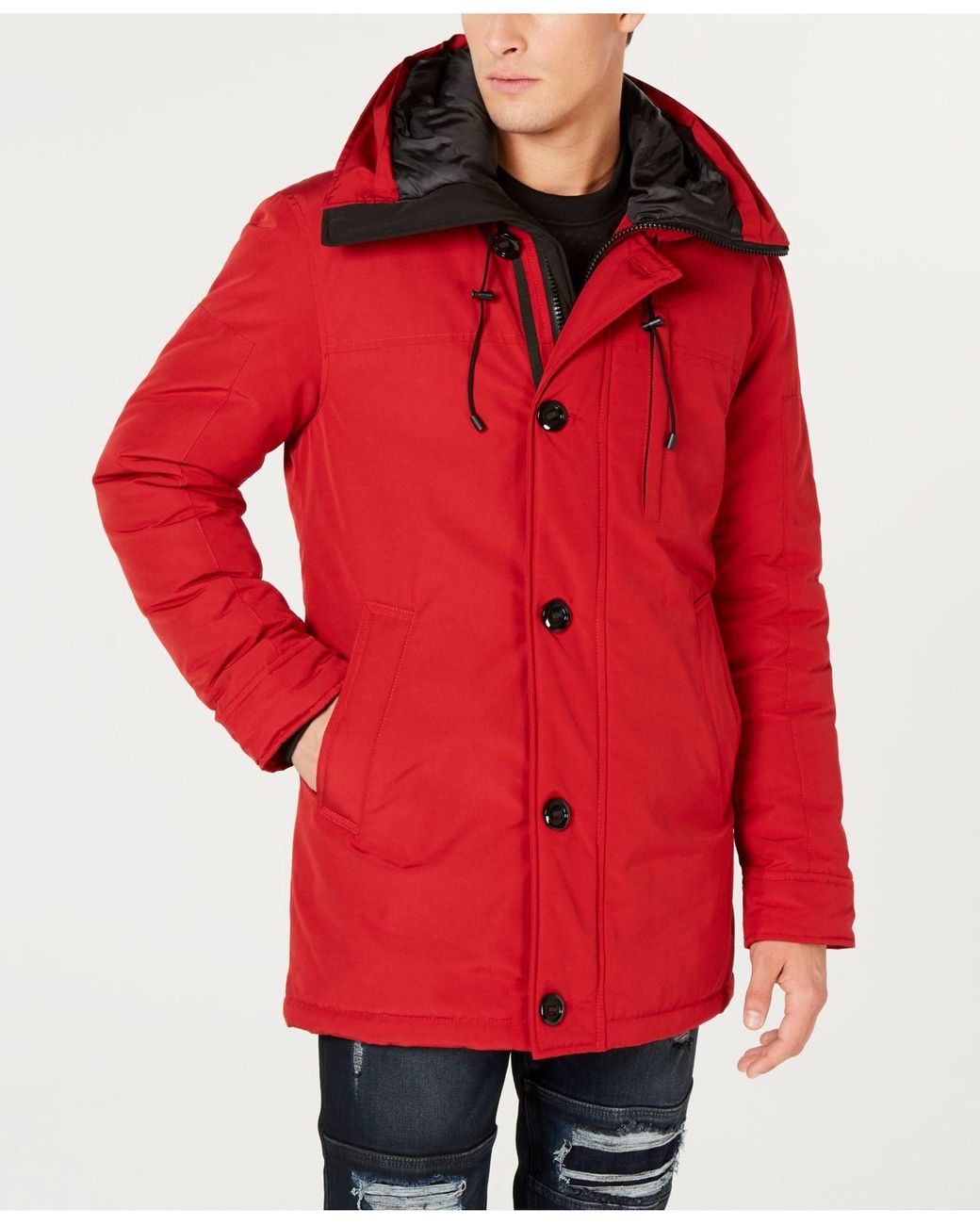 guess hooded parka