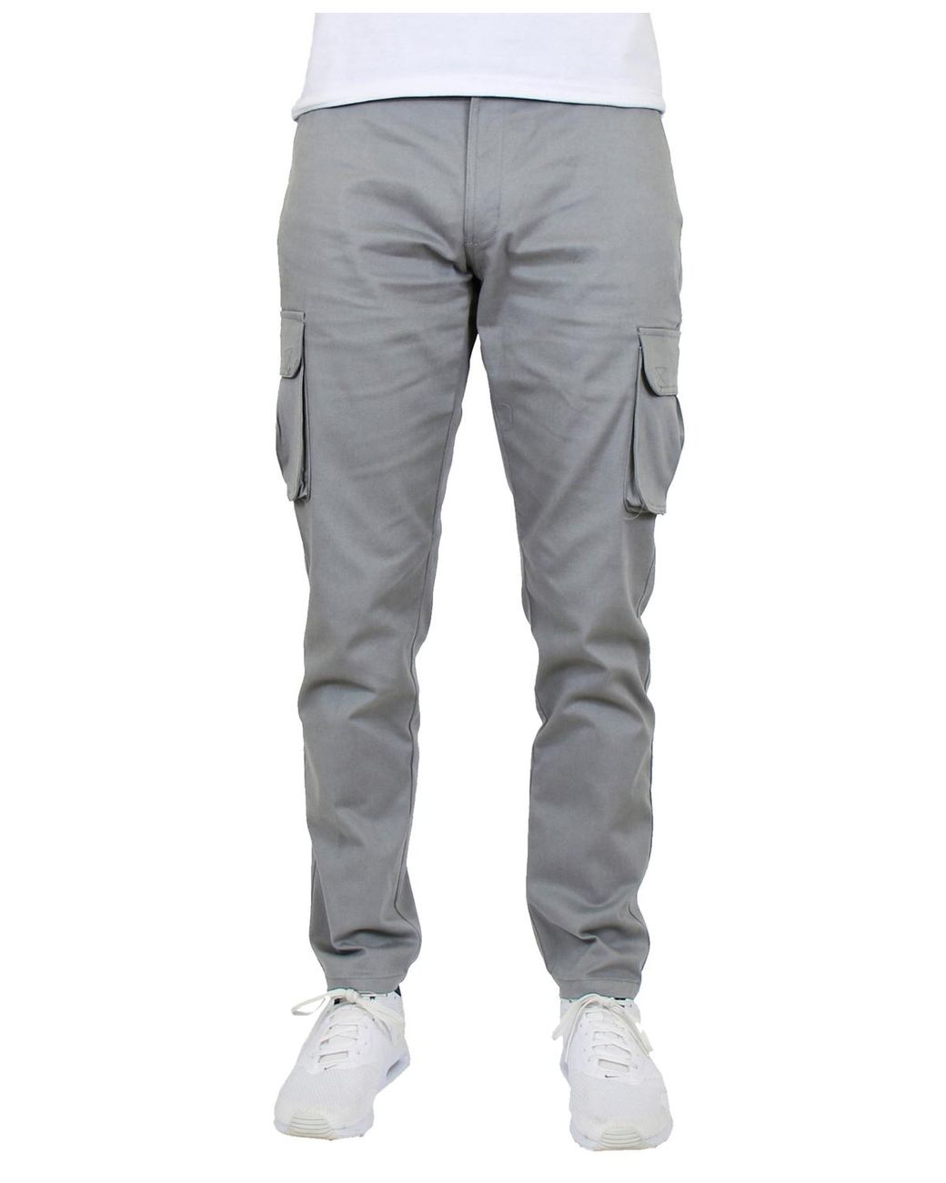 Blu Rock Gray Flex Stretch Cargo Pants for men