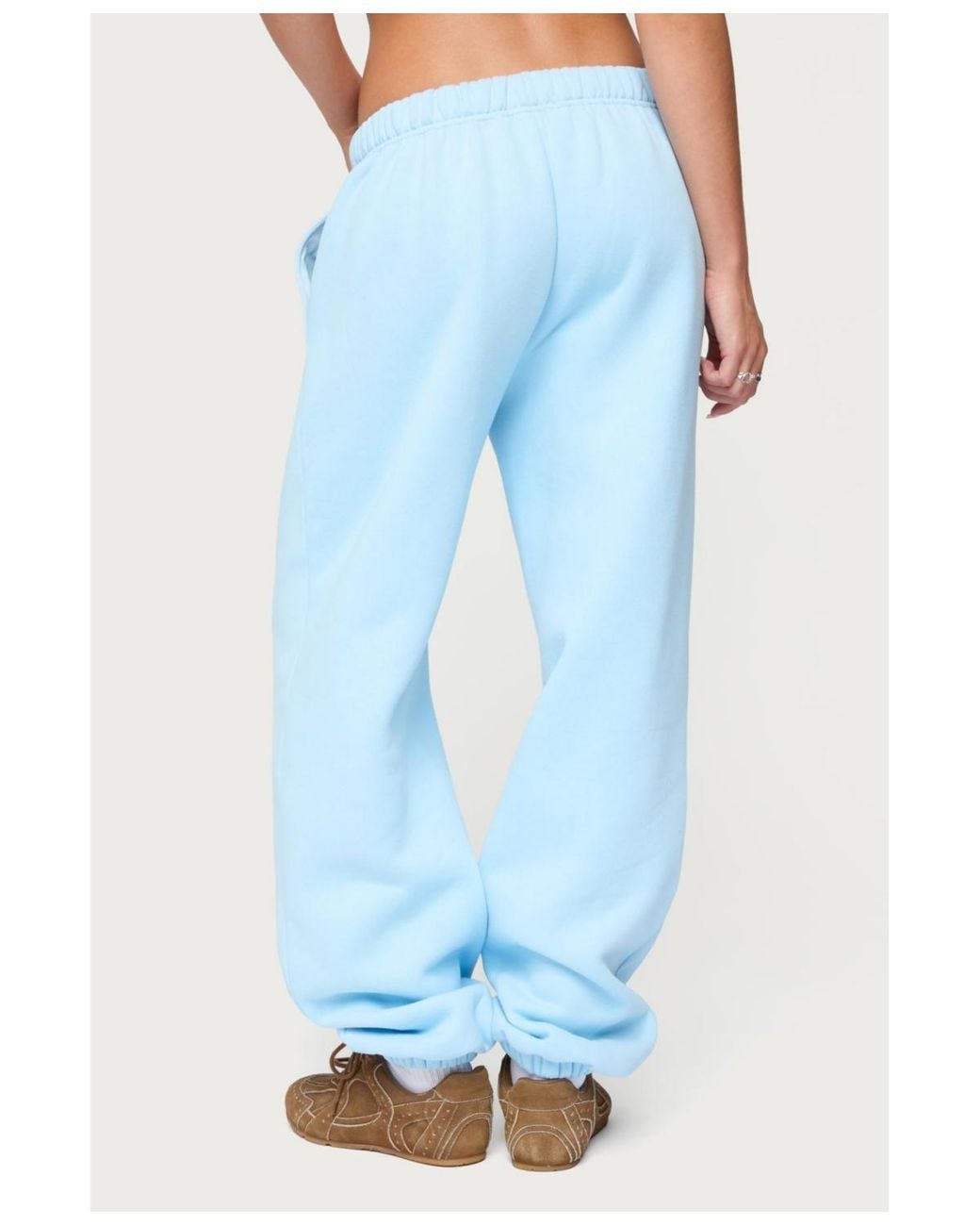 Edikted Blue Call Me Sweatpants