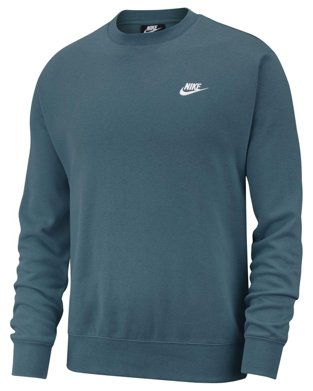Nike Club Fleece Crew Sweatshirt in Green for Men | Lyst