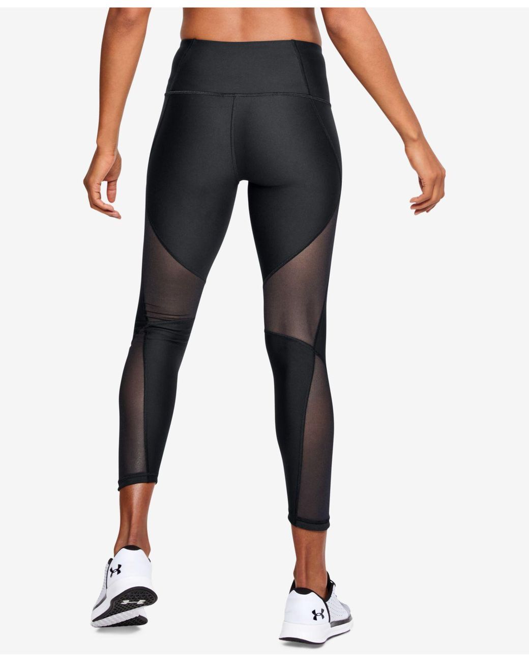 Under Armour Women's HeatGear Armour Mesh Ankle Crop  Outfits with leggings,  High waist sports leggings, Under armour women