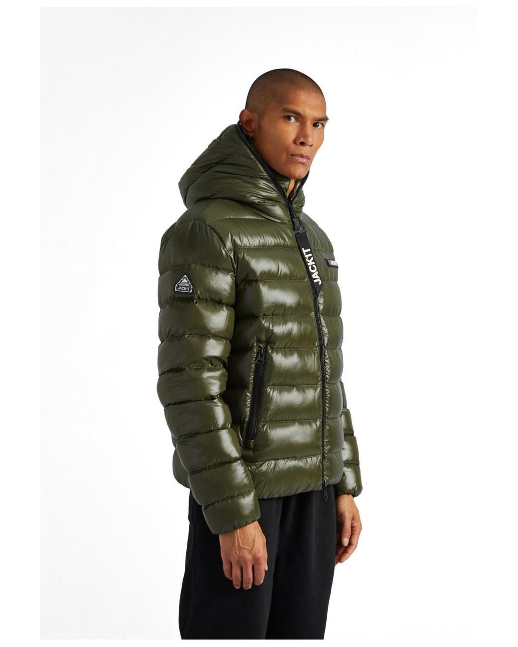 Jacket Green Hooded Insulated Jacket