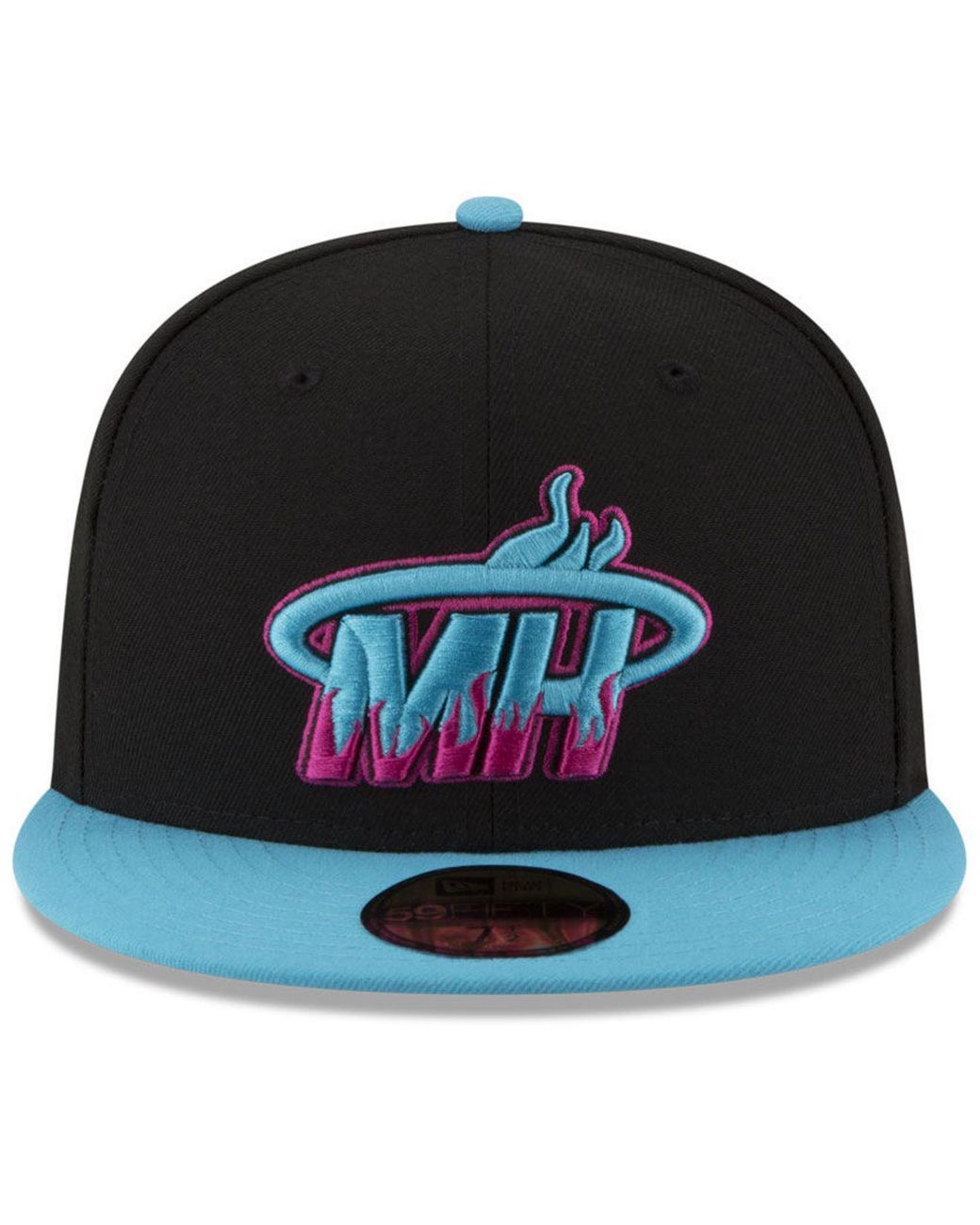 KTZ Miami Heat Color Prism Pack 59fifty Fitted Cap in Blue for Men