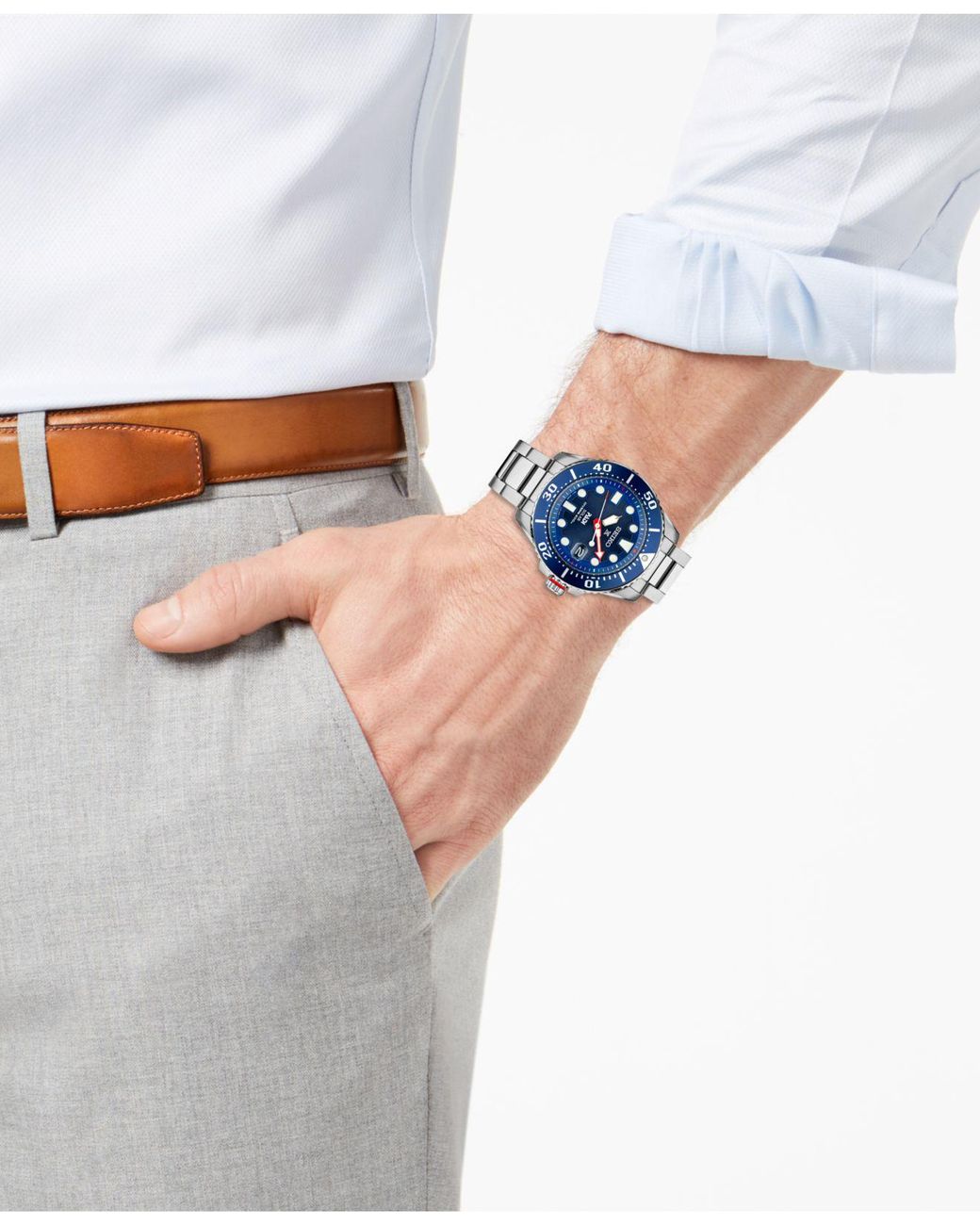 Seiko Men's Prospex Solar Diver Padi-edition Stainless Steel Bracelet Watch  44mm Sne435 in Metallic for Men | Lyst