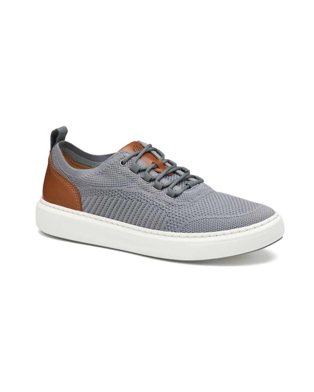 Johnston & Murphy White Anders Knit U-throat Sneaker for men