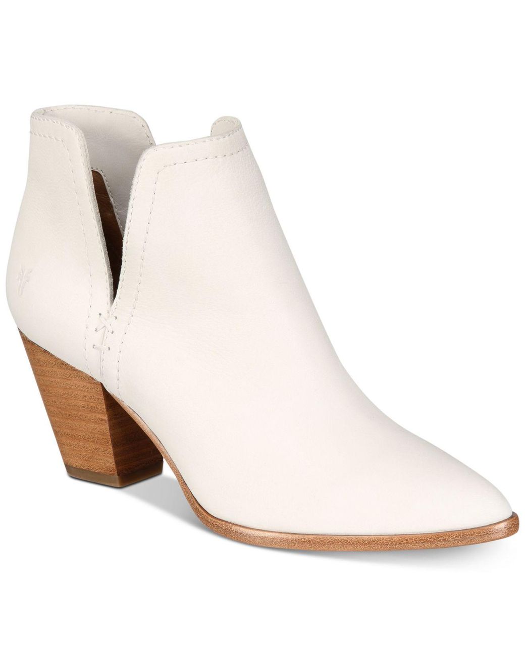 Frye Jennifer Cutout Booties In White Lyst 6570