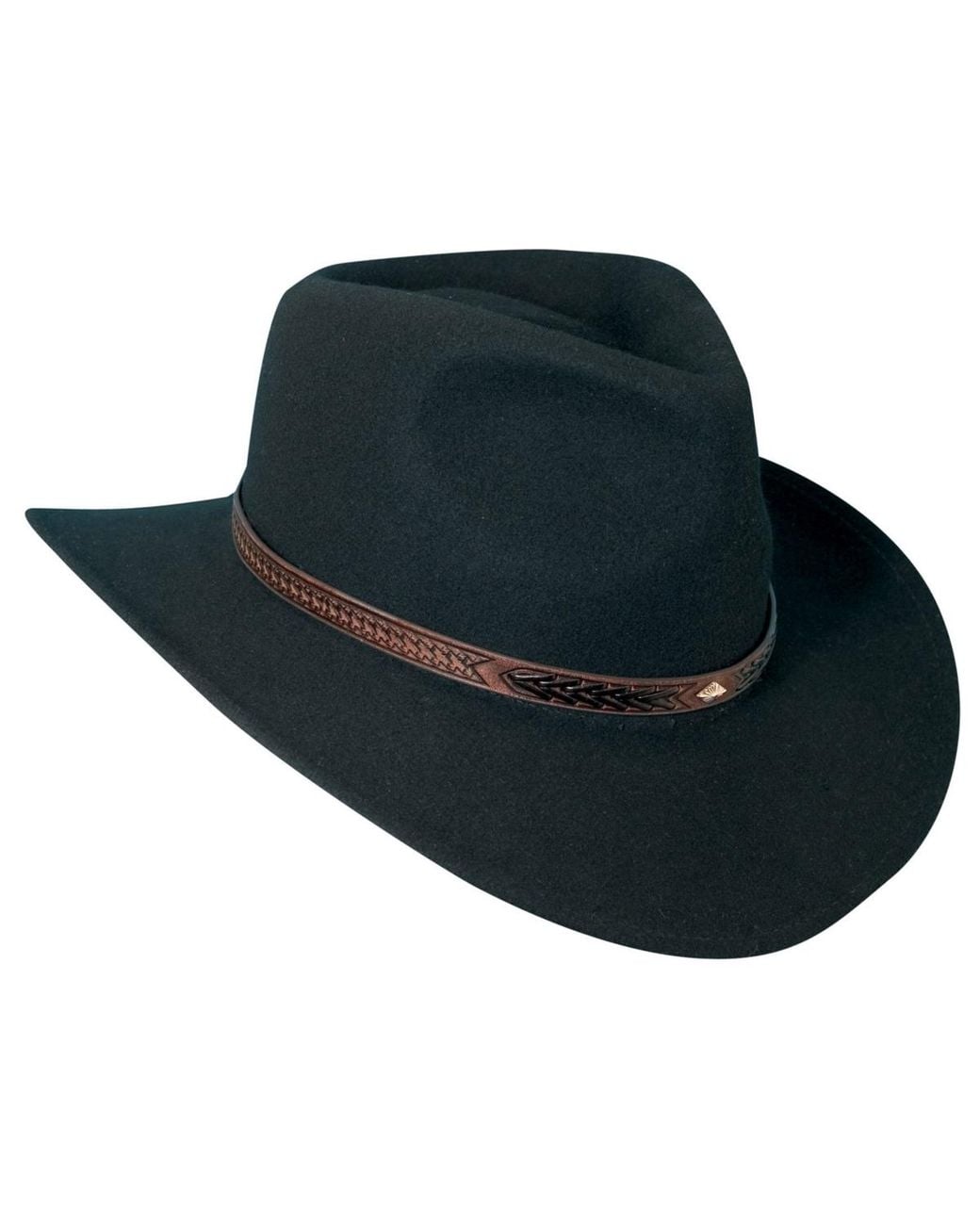 Scala Black Crush Felt Durango Wool Hat for men