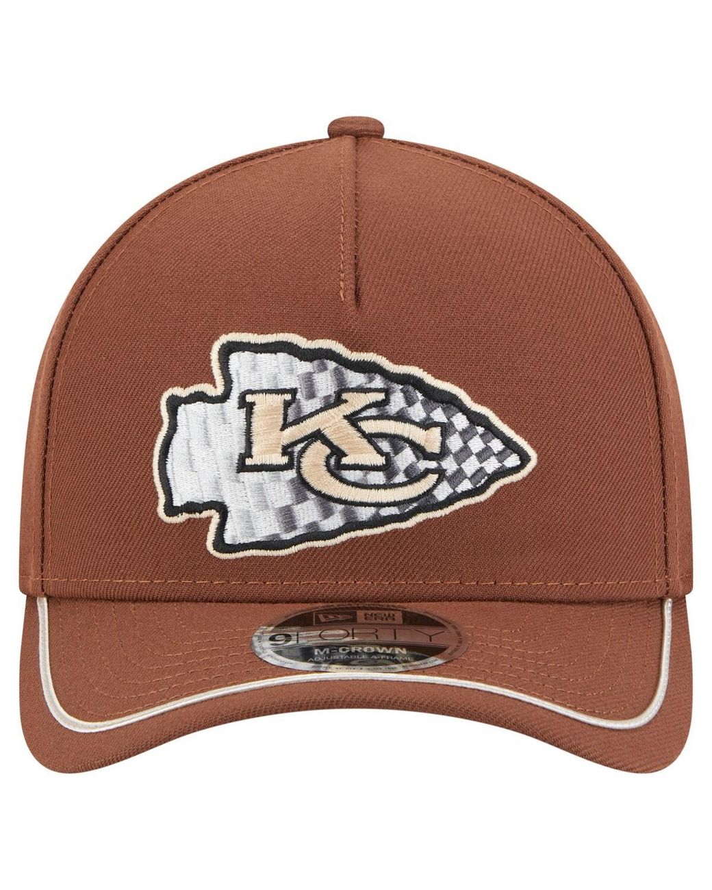 KTZ Brown Kansas City Chiefs Motorsport 9forty Adjustable Hat for men