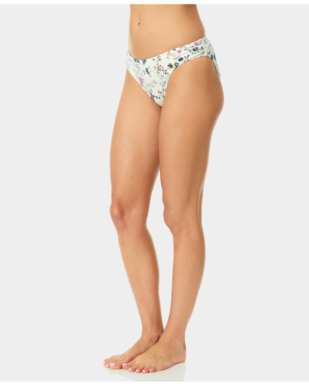 Cece White Side Rouching Hipster Bottoms