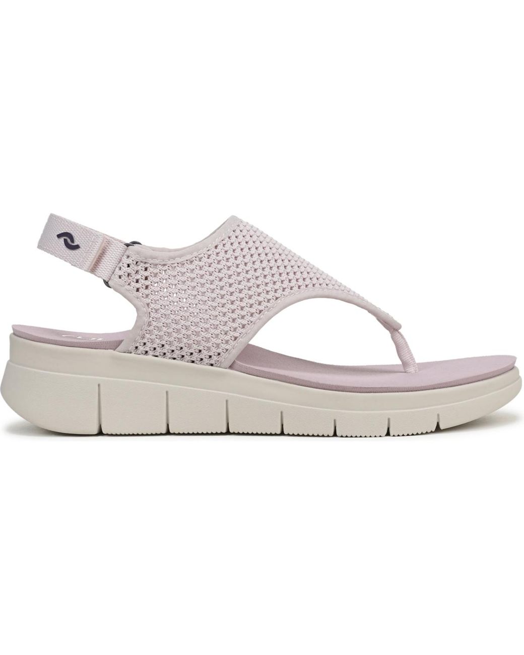 Ryka White Epic Round Toe Thong Sandals