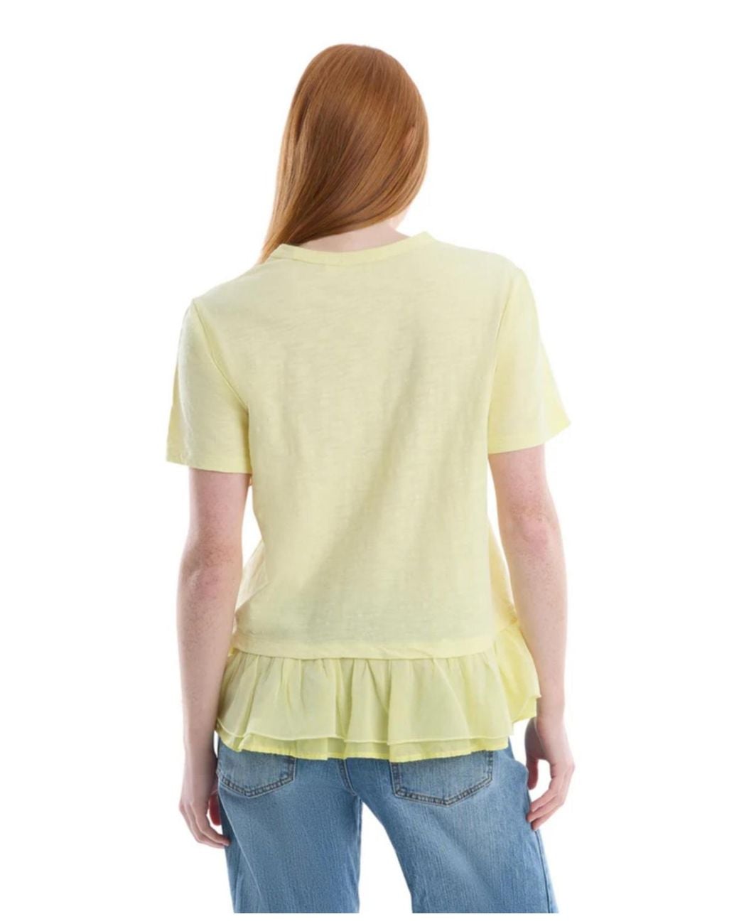 Wilt Green Short Sleeve Mixed Media Tee