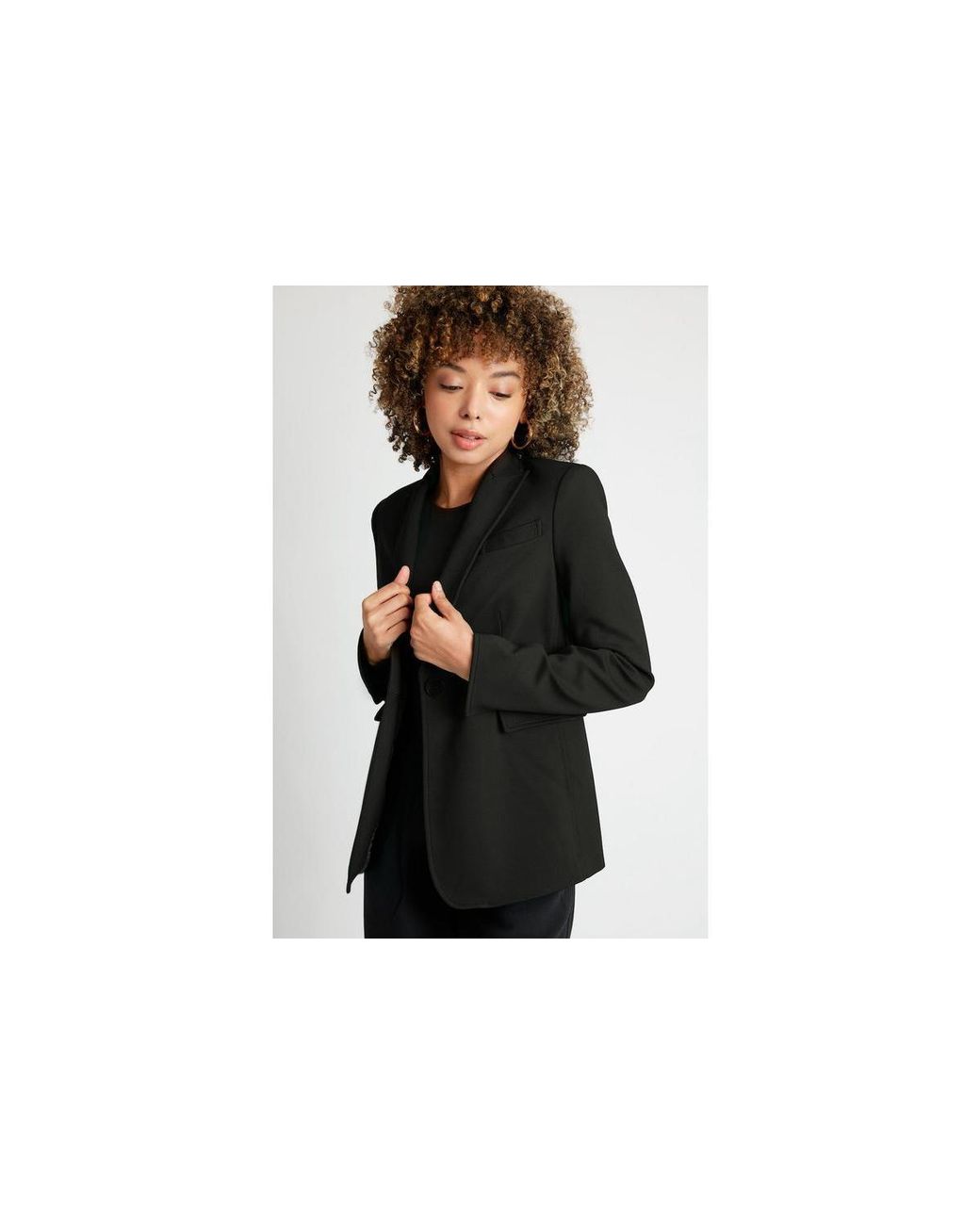 Caldwell Collection Black Lorraine Single Button Blazer
