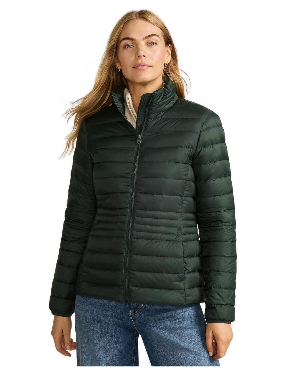 Lands' End Green Wanderweight Packable Down Jacket