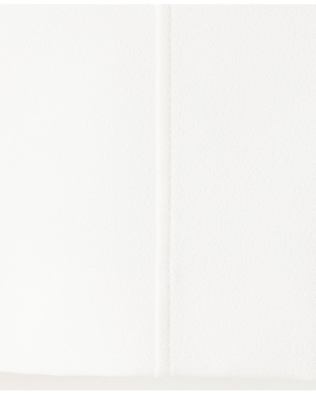 Mango White Fitted Solid Shorts