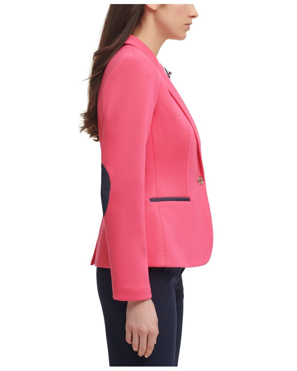Tommy hilfiger elbow patch cheap blazer