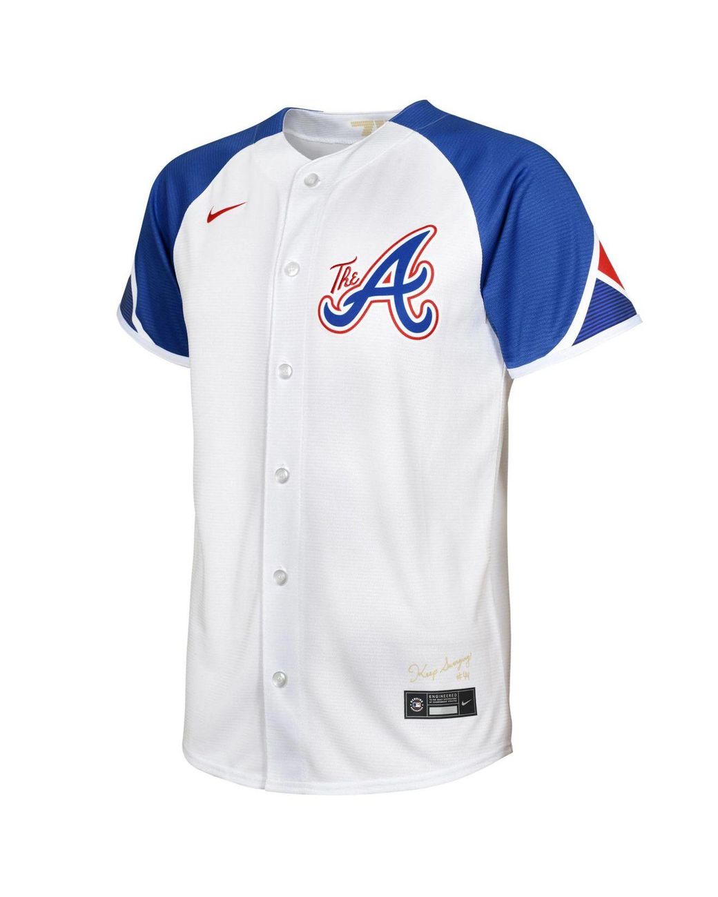 Ronald Acuna Jr. Atlanta Braves #13 White Youth Cool Base Home Replica  Jersey