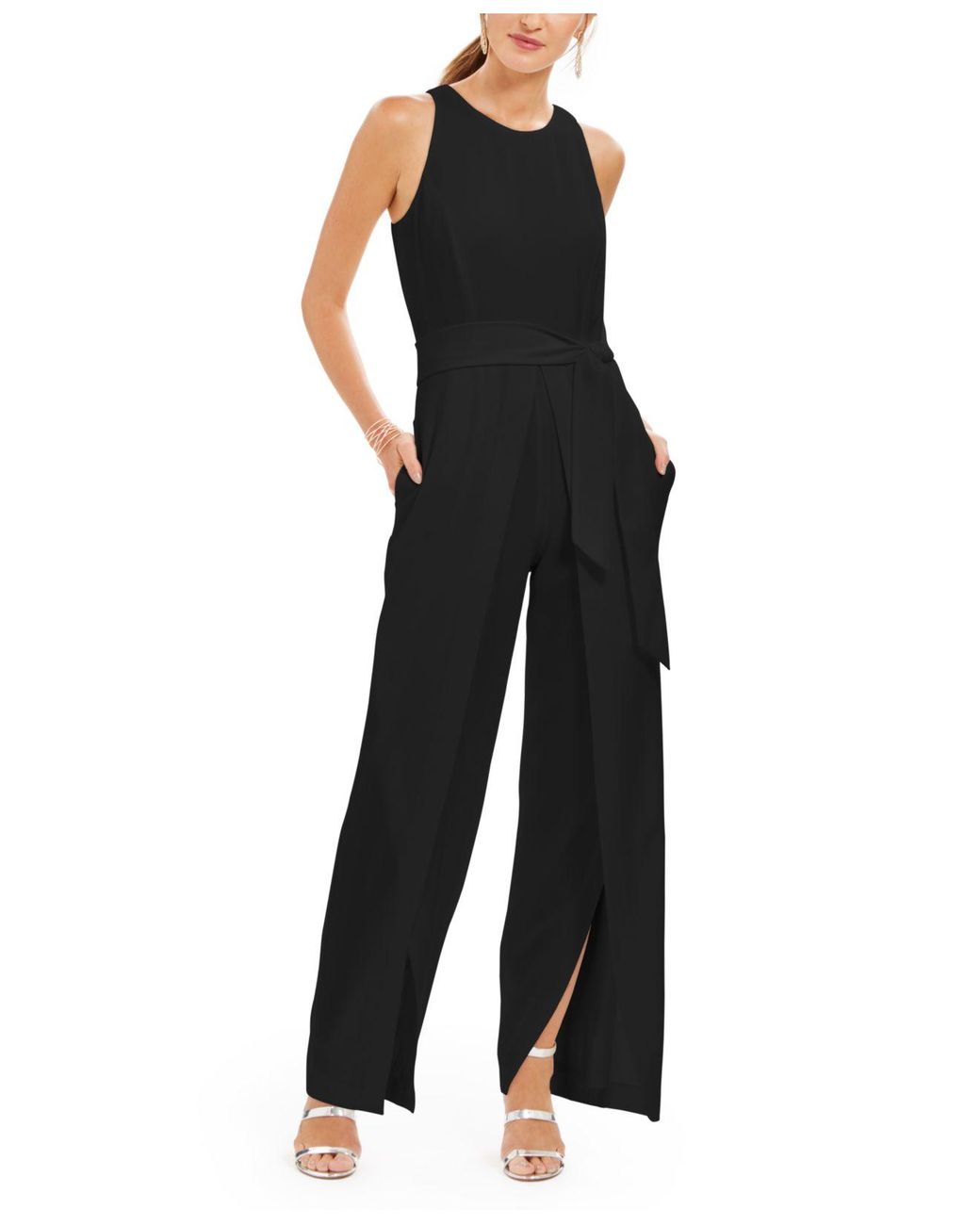INC International Concepts Synthetic Inc Walkthrough Jumpsuit, Created For  Macy's in Black | Lyst