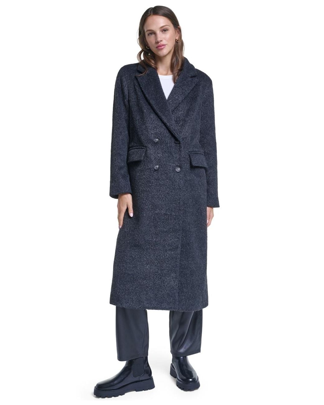 Levi's Blue Regular Double Breasted Blazer Coat